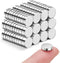 SMARTAKE 120 Pcs Refrigerator Magnets, 10x2.6mm Small Round Fridge Magnets for Home, Kitchen, Office and School (Silver)