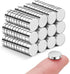 SMARTAKE 120 Pcs Refrigerator Magnets, 10x2.6mm Small Round Fridge Magnets for Home, Kitchen, Office and School (Silver)