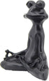 Bellaa 23101 Frog Statue - Meditation Lotus Pose Yoga Zen Buddha Outdoor Garden Decor, 6 Inch