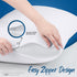 Utopia Bedding Waterproof Queen Size Pillow Protectors, Zippered (4 Pack, White), Dust Mite Proof Covers
