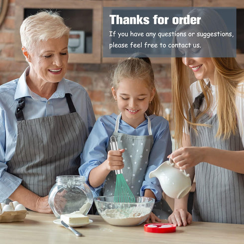 Teal Silicone Whisk Set of 3, Professional Non Scratch Cooking Whisks, Stainless Steel & Silicone Tool for Nonstick