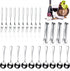 Cunhill 24 Pcs Charcuterie Accessories, Mini Cocktail Tongs, Small Serving Spoons, and Appetizer Forks