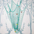 Rosoz Nature Fish Net Wall Decoration with Shells, Ocean Themed Hangings for Pirate Party, Wedding, Photographing (Aqua)