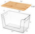 2 Pack Trash Bag Holder Dispenser, Extra Large Garbage Bags Holder, Stackable Trash Bag Holder with Bamboo Top