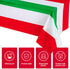 3 Pieces Italian Flag Rectangular Tablecloth Decorations, 54 x 108 Inch Plastic Table Cover for Party Family Gathering