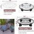 lucpur 12" 3 Packs Metal Plant Caddy with Wheels Large Rolling Plant Stands Indoor Wheeled Plant Dolly Heavy-duty