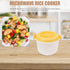 CALLARON Soup Microwave Rice Cooker Steamer Bowl: Portable Food Steamer Pot for Pasta, Fish, Vegetables, Ramen (Random