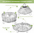 Steamer Basket, Premium Stainless Steel Vegetable Steamer Basket for Veggies & Seafood Cooking, Expandable Food Steaming Basket Fits for Various Size Pots & Pans (6.4" to 10") LAIHIFA