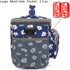 FlowFly Insulated Reusable Lunch Bag, Large Lunch Box for Women and Men, Daisy with Adjustable Shoulder Strap