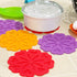 Allydrew Multi-use Durable Flexible Non-Slip Insulated Trivet Silicone Pot Holders, Set of 4, Red Hearts