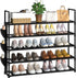 OYREL 5 Tier Shoe Organizer Rack for Closet, Entryway, Garage, Door, Space