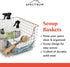 Spectrum Diversified Scoop Wire Basket, Vintage-Inspired Steel Storage for Kitchen, Pantry, Bathroom