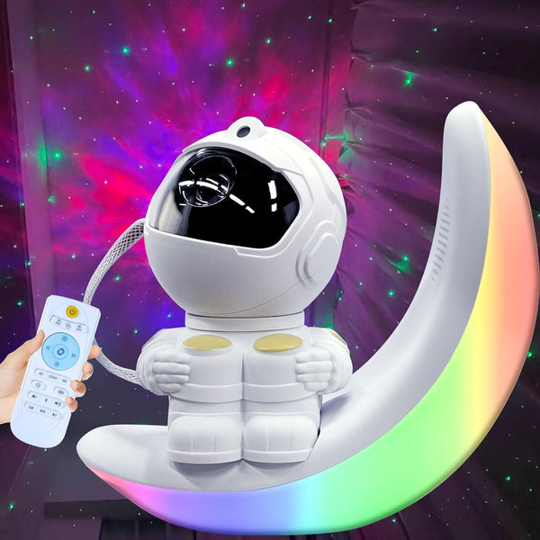Astronaut Star Projector Galaxy Light, Built-in Speaker 360 Space Man Buddy Projector