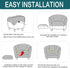 2 Deisy Dee Piece Velvet Club Chair Slipcover Stretch Barrel Chair Covers Accent Chair Cover Removable Couch Furniture