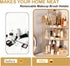 3-Tier Counter Countertop FELIZHOUSE Corner Bathroom Organizer, Bathroom Shelf Makeup & Skincare Storage with Brush