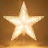 Warm White Light Christmas Tree Topper Star, 8.7 Inch Decor for General Size Xmas Tree Holiday