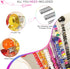 300 12 Pcs Garden Stakes Diy Fairy Wand Garden Stakes Kit, Colorful Large Hole Bead Crystal Diamond Stopper Top