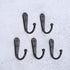 Yetaha 20PCS Wall Mounted Hooks with 40 Screws, Double Holes Towel Robe Hat Coat Hook for Kitchen, Bathroom, Bedroom,