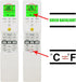 Replacement Remote Control for Fujitsu Air Conditioner AR-RED1U, Display in Fahrenheit and Celsius