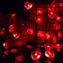 Luditek 14.7ft 40LED Heart Shape String Lights, Battery Operated Mothers Day Hanging Garland Decor for Indoor Outdoor