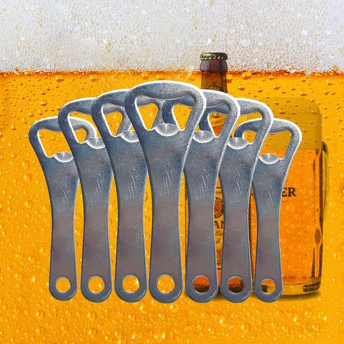 20 Pieces 3.6'' Stainless Steel Beer Bottle Opener Keychain Bulk for Bar, Restaurant, Bartender and Kitchen (Silver)