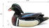 CVHOMEDECO Primitives Hand Engraving Painted Wood Wild Duck Figurine, Farmhouse Decorative Accent 10-1/2 Inch