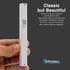 3-Pack Classic Aluminum Mezuzah Case for Mezuzah Scroll (with Nail), Weather Proof, Easy Peel and Stick (White, 5.5inch)
