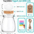 40 Pack 7 oz AIXIANG Glass Favor Jars with Cork Lid and Seal Cap with Twine Labels for Wedding,Baby Shower,Party