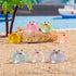 70 Pcs Mini Resin Crab Figurine Bulk Mini Crab Figurine Cake Decorations Cute Miniature Resin Sculpture Ornament Micro