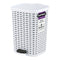 Superio Wicker Trash Can, 3.1 Gallons, White