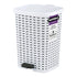 Superio Wicker Trash Can, 3.1 Gallons, White