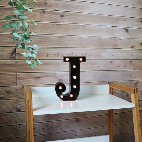 Light Up Black Alphabet Marquee Letters Sign, LED Number Lights for Home Bar Christmas Decoration