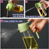 Oil Sprayer for Cooking, 2 in 1 Glass Olive Oil Dispenser 14.5oz/430ml (Green)