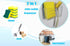 AMUONTY Sponge Holder for Kitchen Sink, Plastic Suction Organizer for Brush and Sponge (5.7" x 2.4" x 3.1")