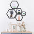 PHOENANCEE Hexagon Floating Shelves, Set of 5 Wall Mounted Wood Honeycomb Storage for Home Room Decor