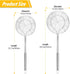 Pack of 2 Large Spider Strainer - Stainless Steel Skimmer Basket, Kitchen Ladle Strainers for Cooking