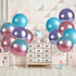6pcs Big Gradient Green Foil Balloons, 22 Inch 4D Metallic Gradient Green Yellow for St. Patrick's Day Decorations