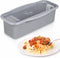 Microwave Pasta Cooker with Strainer Lid, Makes 4 Servings Quickly and Easily, Perfect for Dorm and Kitchen (Gray)