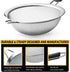 Stainless Steel Fine Mesh Strainers, Set of 3 Sizes, Kitchen Strainer with Insulated Handle for Food Preparation