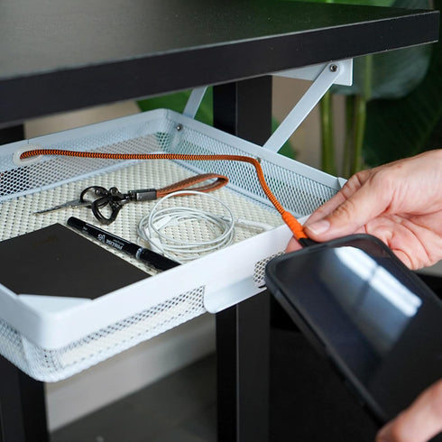 Everything Keeper Organizer for Home, Kitchen, Bathroom, RV - Compact Metal Basket, Easy Install
