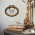 SIKOO Vintage Oval 4x6 Picture Frame, Antique Ornate Tabletop and Wall Hanging Photo Frame with High Definition Glass