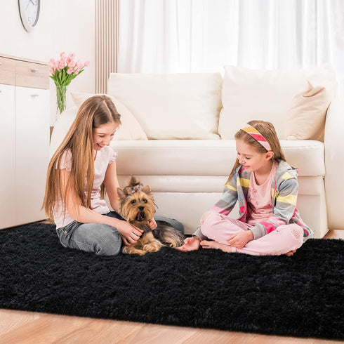 5x8 Jelymark Super Soft Shaggy Rug for Bedroom, Feet Fluffy Carpet for Living Room, Fuzzy Indoor Plush Area Rug