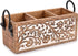 Mango Wood Utensil Drawer Organizer, Silverware Tray for Flatware Cutlery (11" x 4" x 4.5")