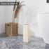 Set BVL Toilet Brush and Holder White Freestanding for Bathroom