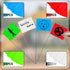 Zozen 100Pack Marking Flags, Red&Green&Blue&White, Marker Flags for Lawn, 15x4x5 Inch | Landscape Flgs, Irrigation Flags, Lawn Flags, Yard Markers, Match with for Distance Measuring Wheel.