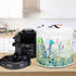 Watercolor Floral Dust Cover for Air Fryer, Kitchen Appliance Cover with Pocket and Top Handle, 6 Quart