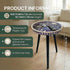 17.7 Inch Gesodant Plastics Tray with Detachable Three Wooden Legs, Versatile Side Table with Tray Design, Perfect