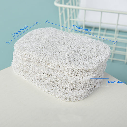 Yadream 4PCS White Soap Holder PadBPA-Free Savers Pads for Soap Dish,Easy to Clean Soap Lifting Pads Suitable