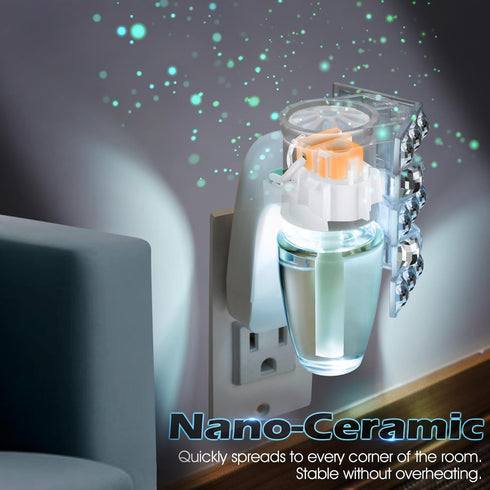 Wall Fragrance Plug in with Night Light, Compatible with Bath & Body Works WallFlower Fragrance