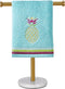 Gold Hand Towel Holder Stand for Countertop, Sturdy Marble Base, Bathroom Towel Rack